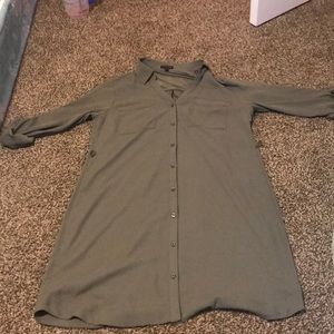 Express Button Down Dress